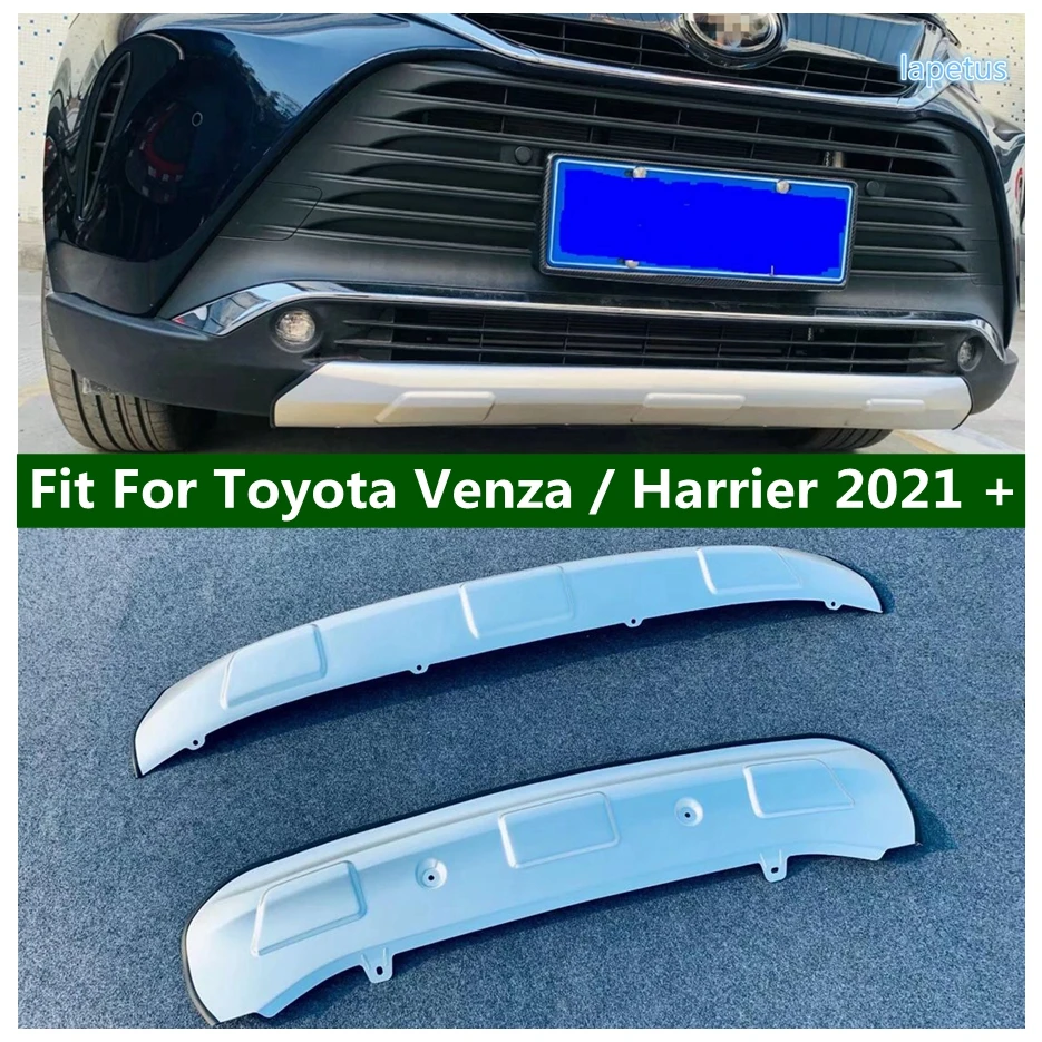 

Front Rear Bumper Diffuser Grill Protector Guard Skid Plate External Decor For Toyota Venza / Harrier 2021 - 2023 Car Accessory