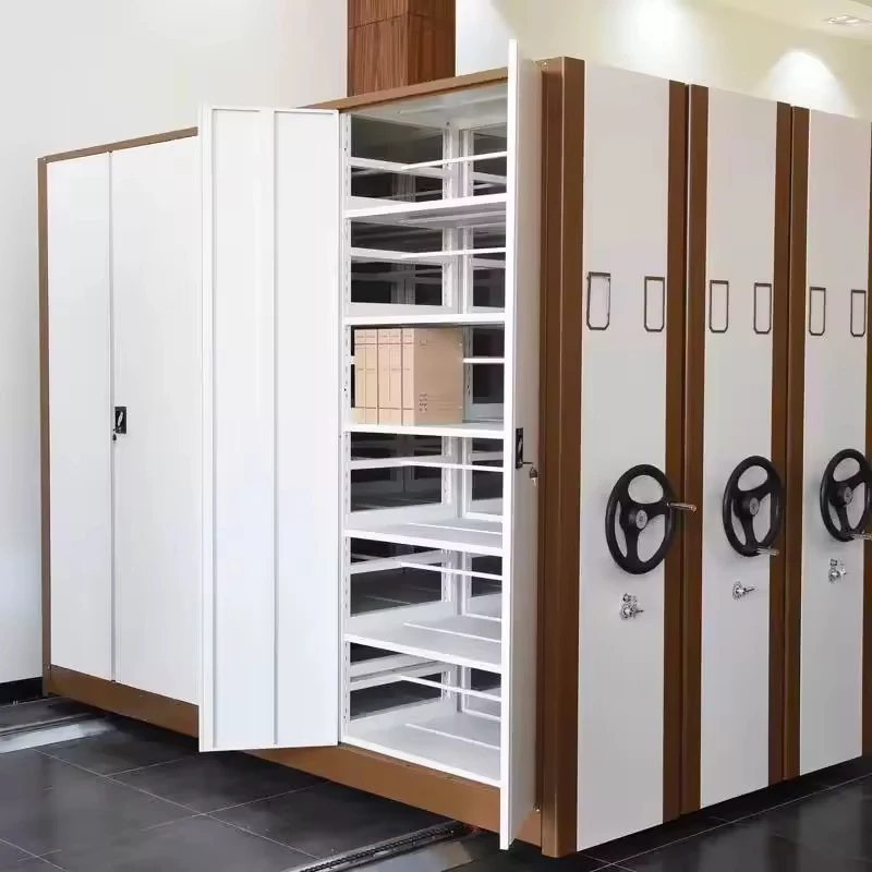 #hu 2026 Mobile Steel Storage Organizing With 4 Bay Mobile Shelving Compactor Display Rack
