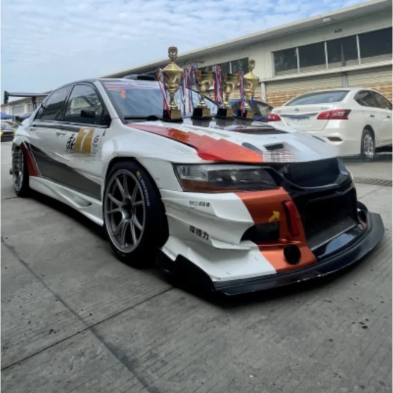 Suitable for Mitsubishi EVO9 VC front diffuser extended version 2m Front diffuser Wider front lip resin fiber