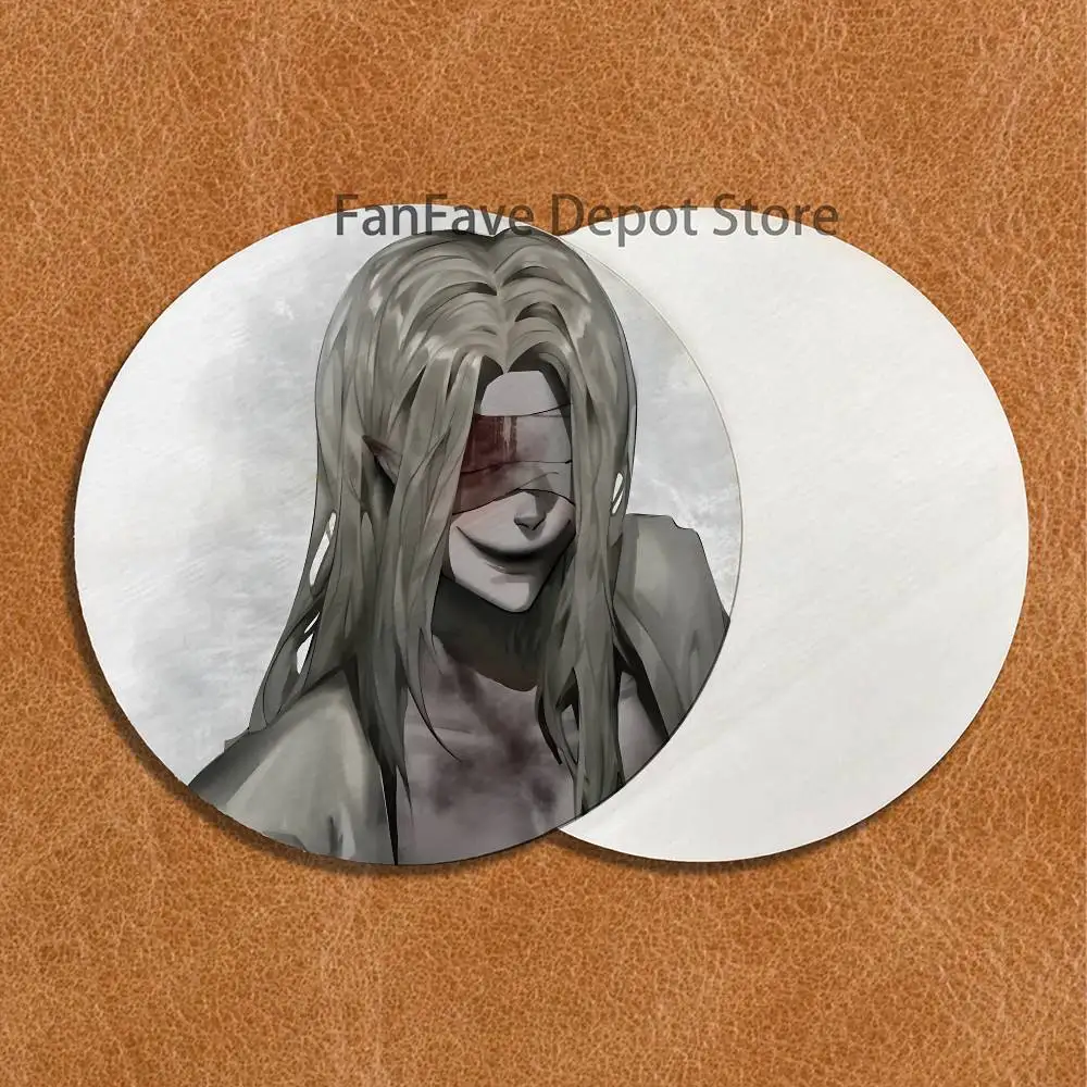 Mr Silver H-Homicipher Wood Coaster Set - Heat Resistant For Tea & Coffee, Home Cafe Decor Holiday Gift 3