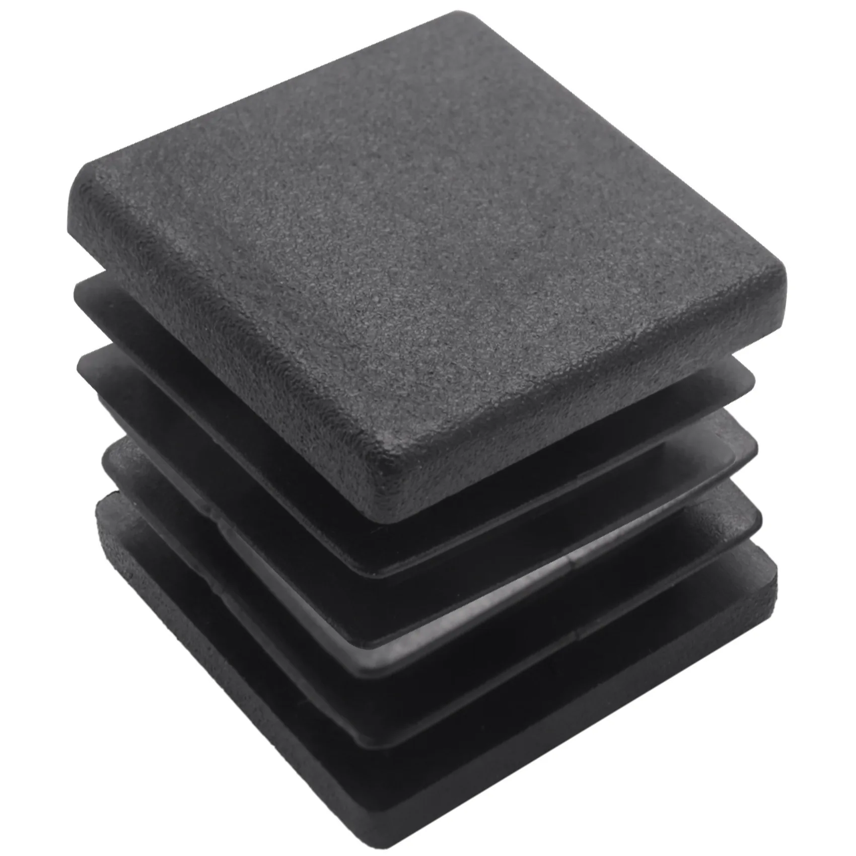 

ABFU-500Pcs Plastic Square Tube Inserts End Blanking Caps 20Mm X 20Mm Black