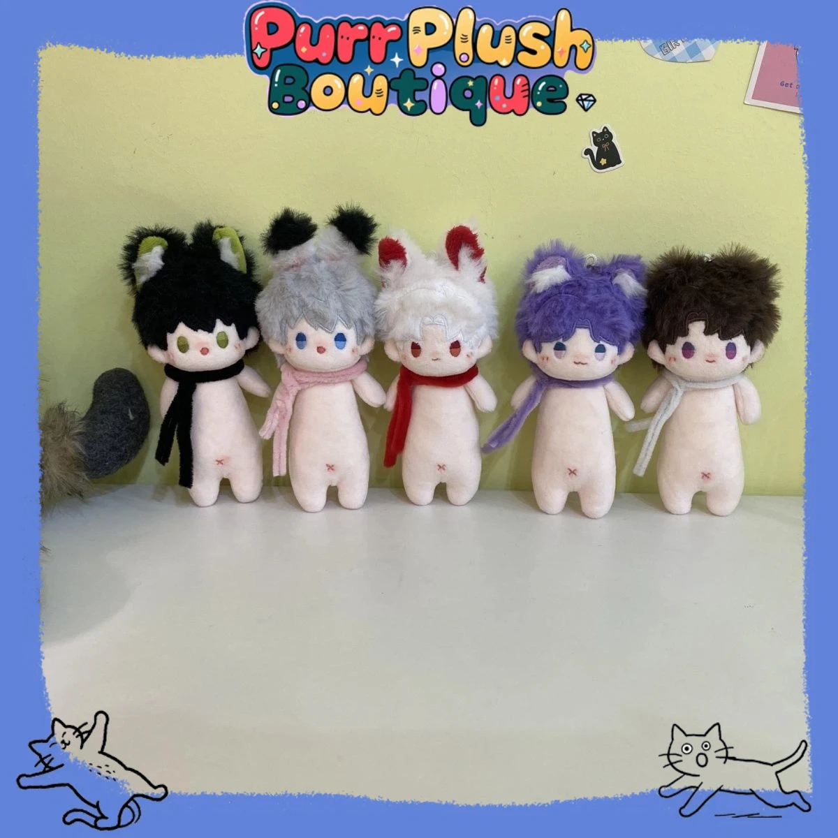 

10 см игра Love and Deepspace Sylus Rafayel Zayne Xavier Caleb, плюшевая кукла с длинным телом, случайный вариант, милый реквизит для фотосессии, подарок фанатам, Рождество