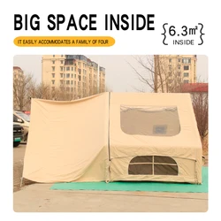 Luxury Big Canvas Unnel Camping House Inflatable Camping House 8 Person Outdoor Air Dome Tent