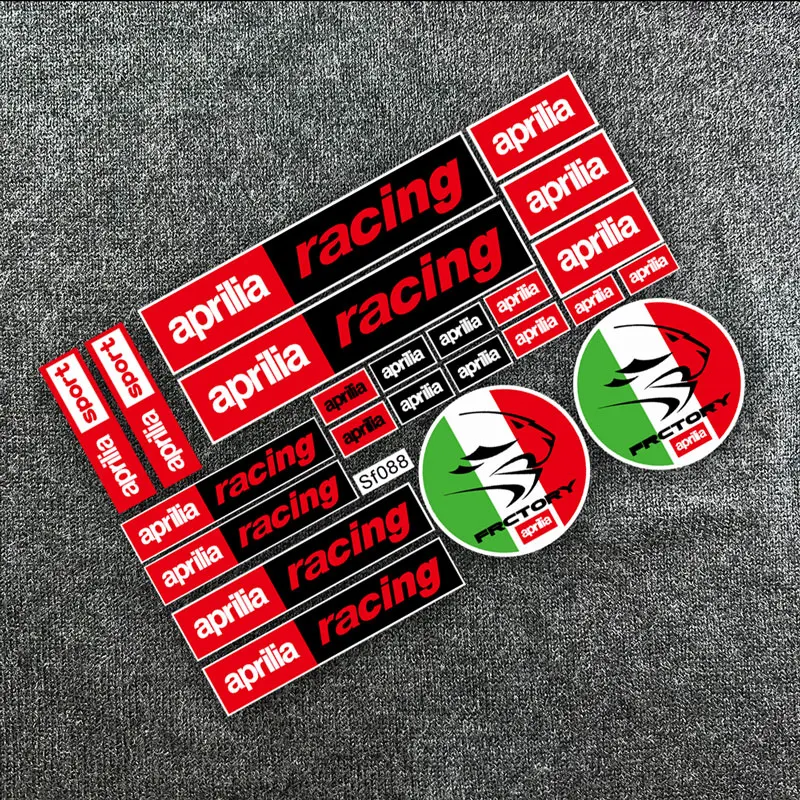 Reflective Motorcycle accessories stickers Decals waterproof for Aprilia racing