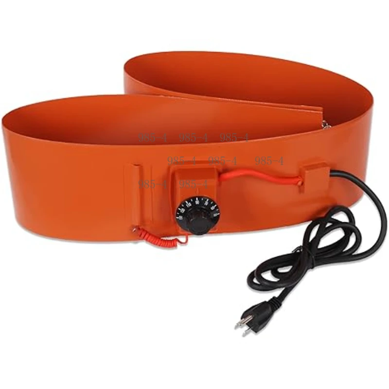 55 Gal Barrel Band Heater Heavy Duty Silicone Rubber Metal Drum Grease Honey Pail Heater