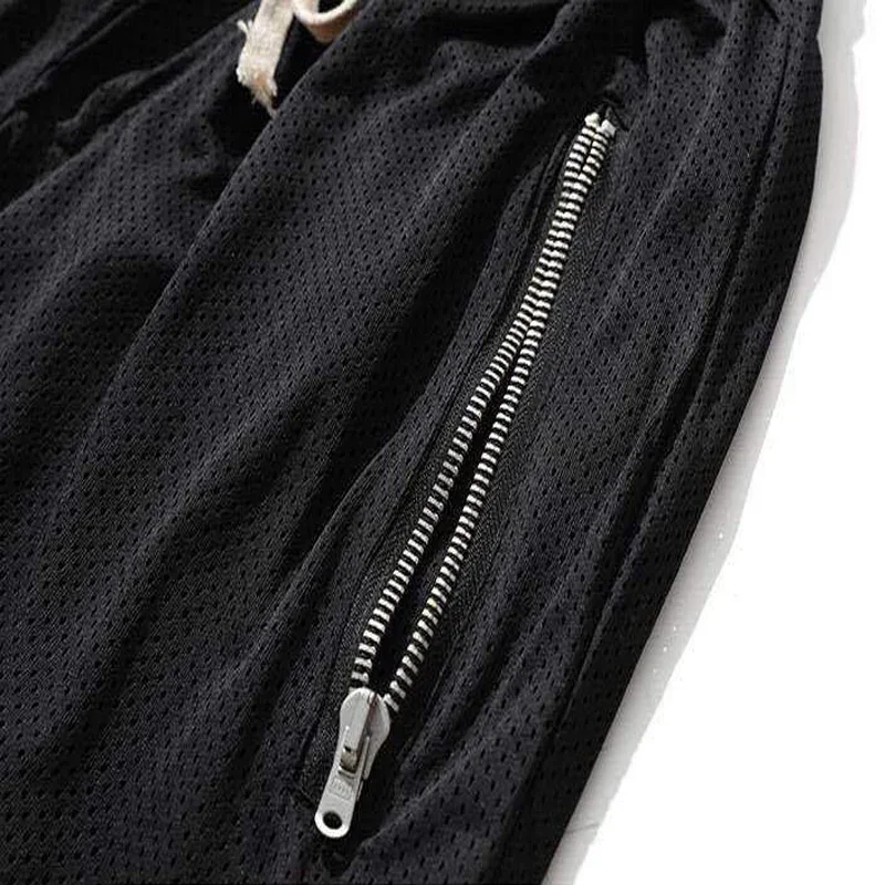 Summer Basketball Men Loose Sport Shorts Quick Drying Mesh Sports Five-point Pants Oversized Sports Shorts image 6