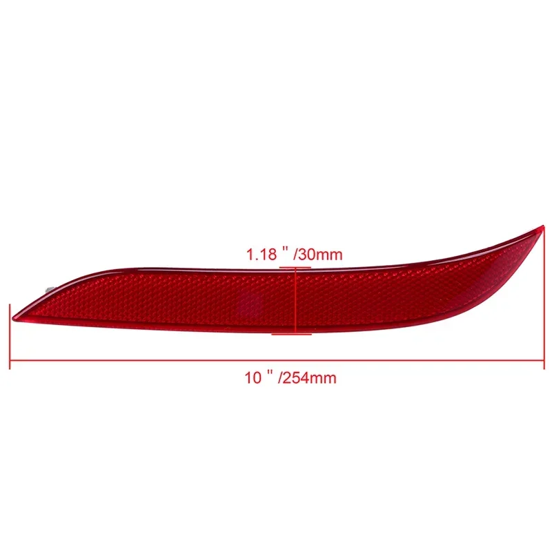 Car Rear Bumper Reflector Strip Red Warning Light Cover 63146915040 for BMW 5 Series E60 Sedan 2003 2004 2005-2007 Pre-facelift