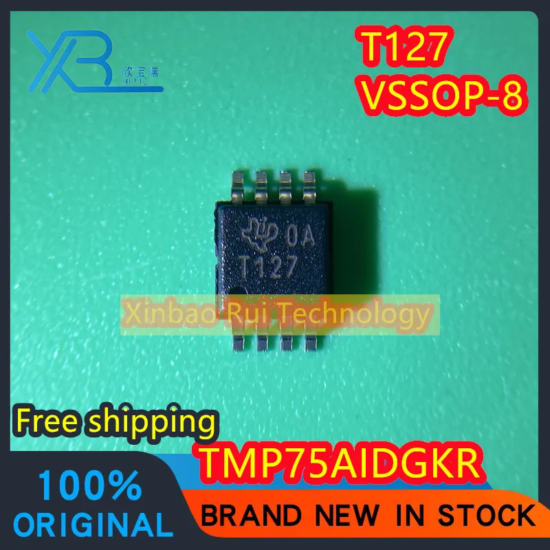 

(5/50pieces) TMP75AIDGKR TMP75A parts mark T127 VSSOP-8 digital temperature sensor chip 100% original electronics Free shipping