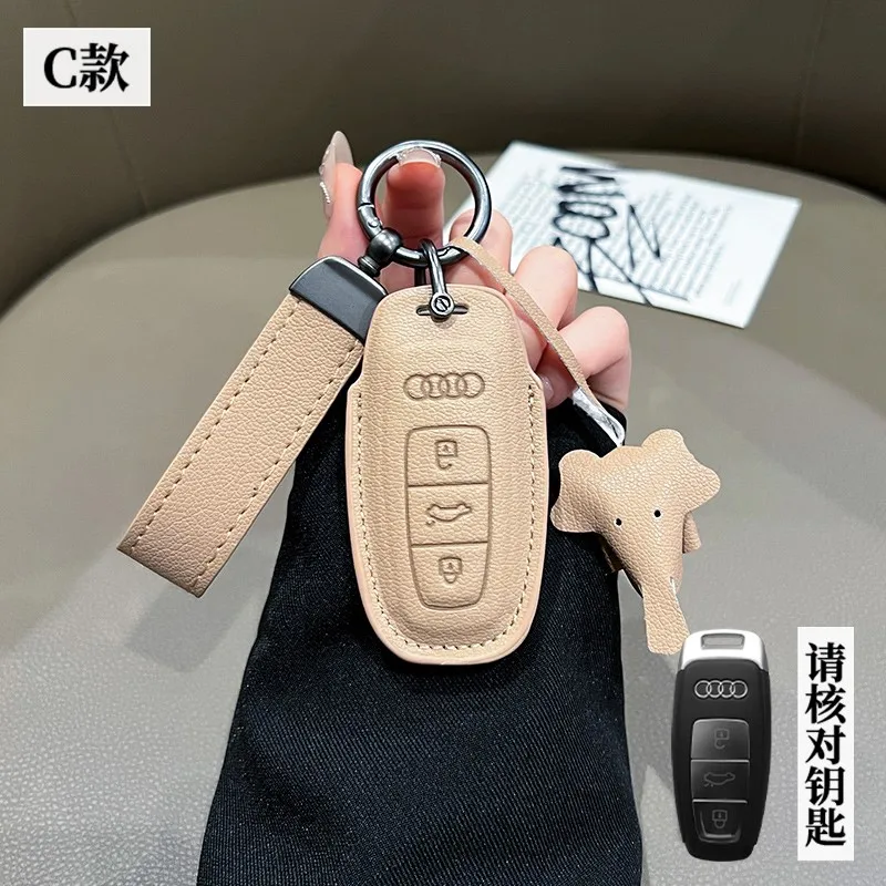 스마트 자동차 키 원격 제어 케이스 커버 Audi Q8 A6 A3 A8 C8 S6 RS6 A7 S7 RS7 RSQ8 8Y D5 4N RS E-tron GT Q4 Q7 4M 용 쉘 Fob