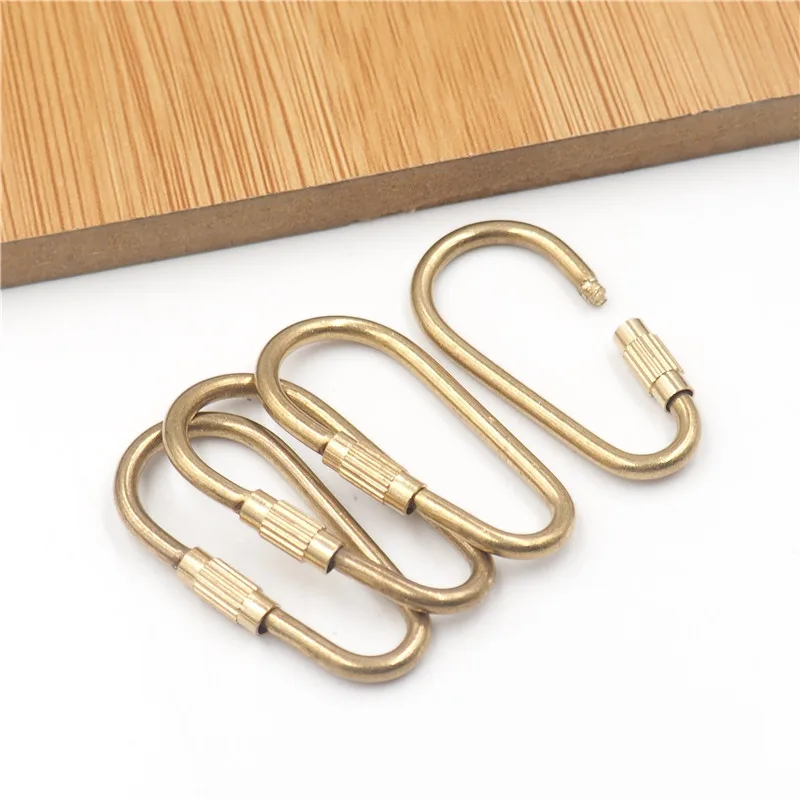 1pc 36mm Solid Brass Cast O-Ring Openable Round Connect Buckle for Webbing Leather Craft Bag Strap Belt Pet Collar High Quality