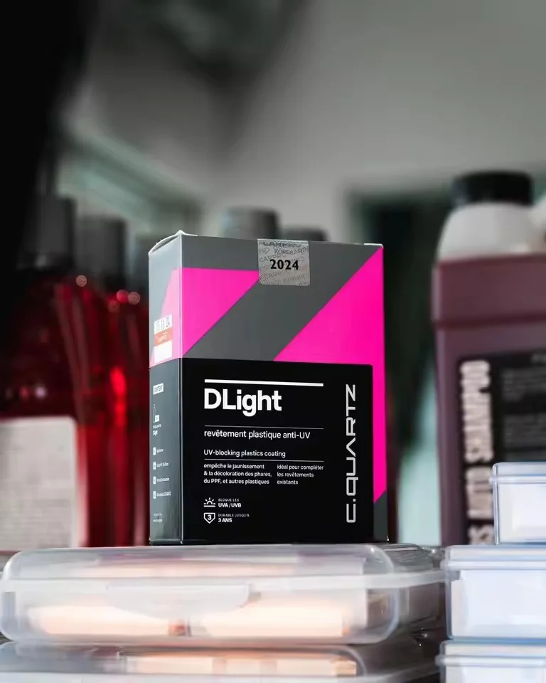 CARPRO CQUARTZ DLight UV Ceramic Coating For PPF, Headlights, Plastics & Paint Maintains Gloss Ensures Surfaces Stay Vibrant