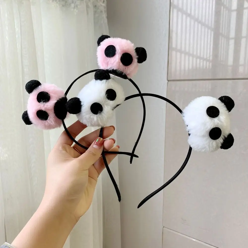 Sweet Animal Doll Panda Headband Cartoon Chinese Style Plush Hair Band Hair Clip Hairband Hair hoop Girl