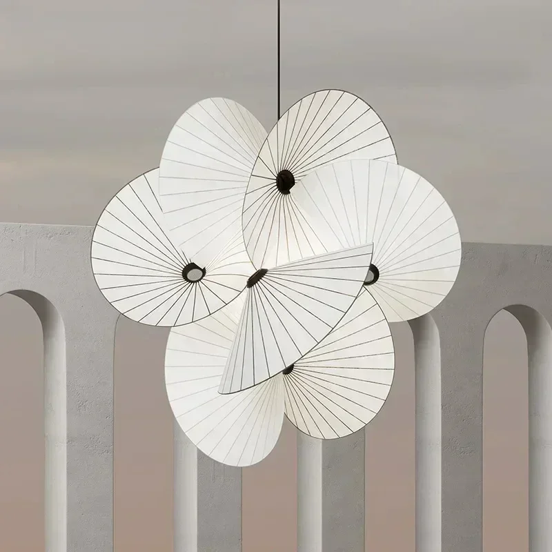 

Nordic Minimalist Lightings Modern Design Fabric Led Lights Lustre Home Decoration Bedroom Living Room Dining Salon Chandeliers