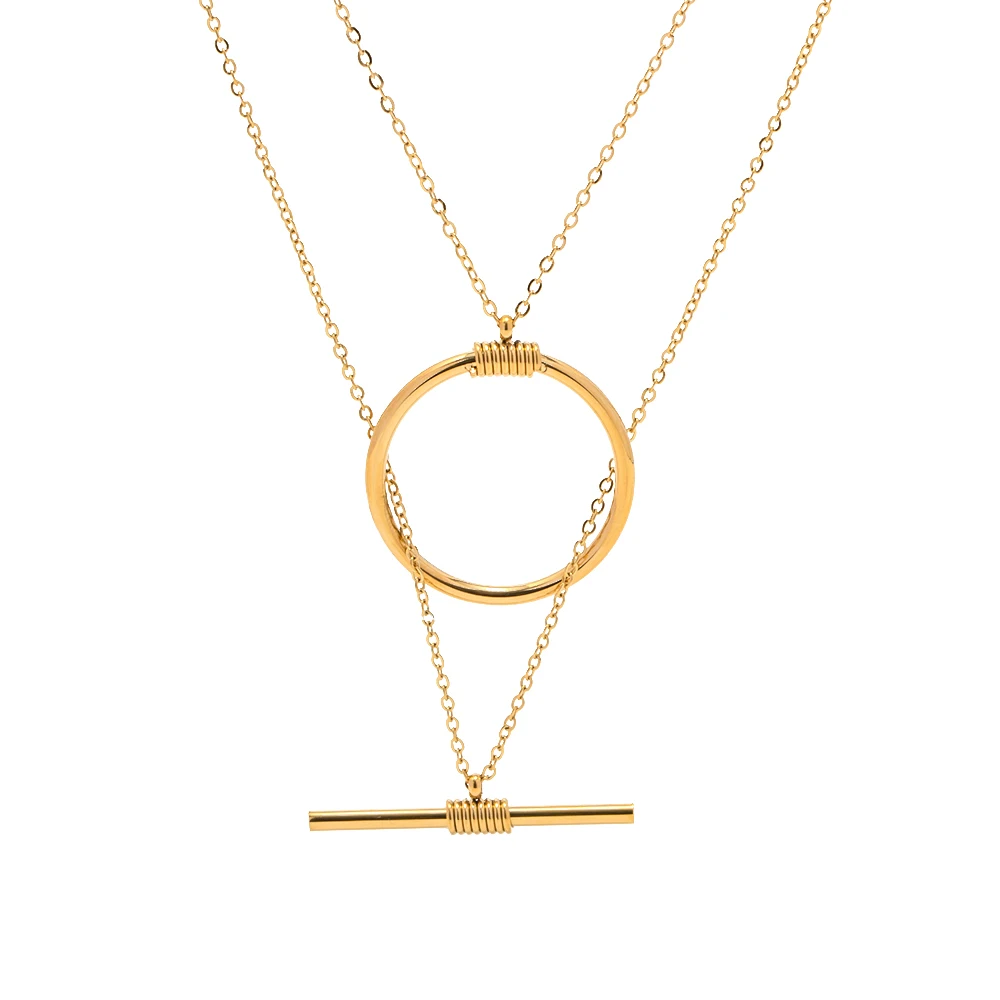 Yori High Quality 316L Stainless Steel Layered Stacking Fashion Chain Necklace Waterproof Basic Classic Trendy Jewelry