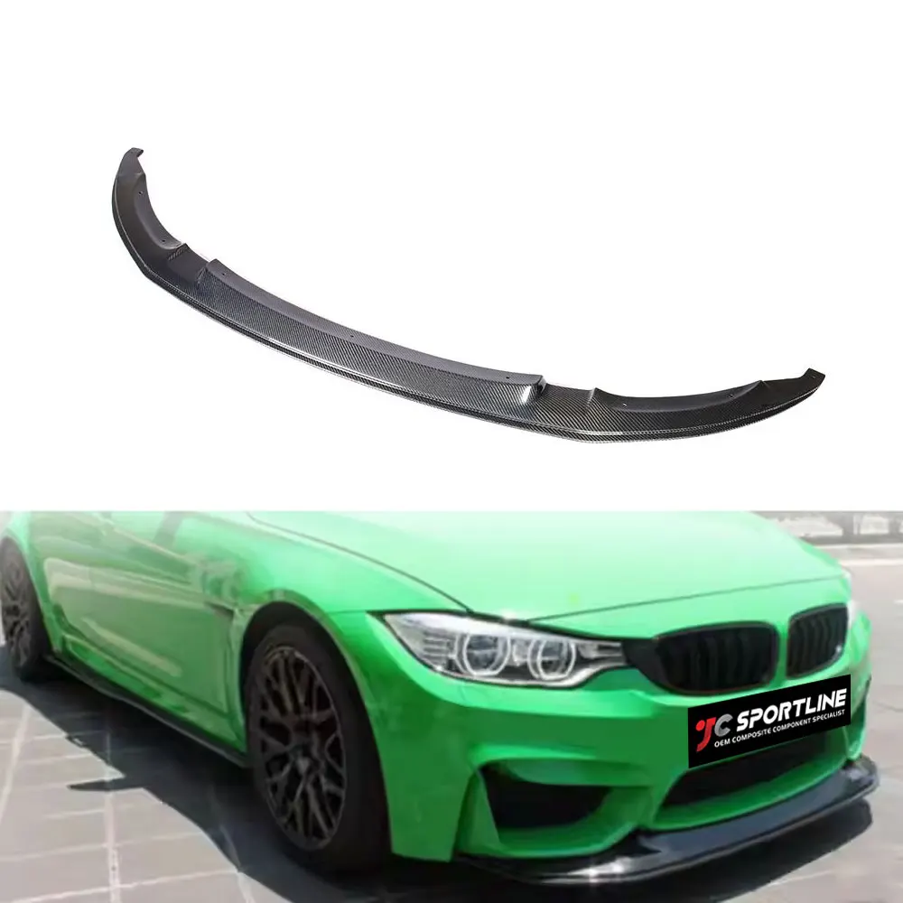 

For BMW F80 M3 F82 F83 M4 2014-19 Carbon Fiber Front Bumper Lip Splitter Spoiler Body Kit