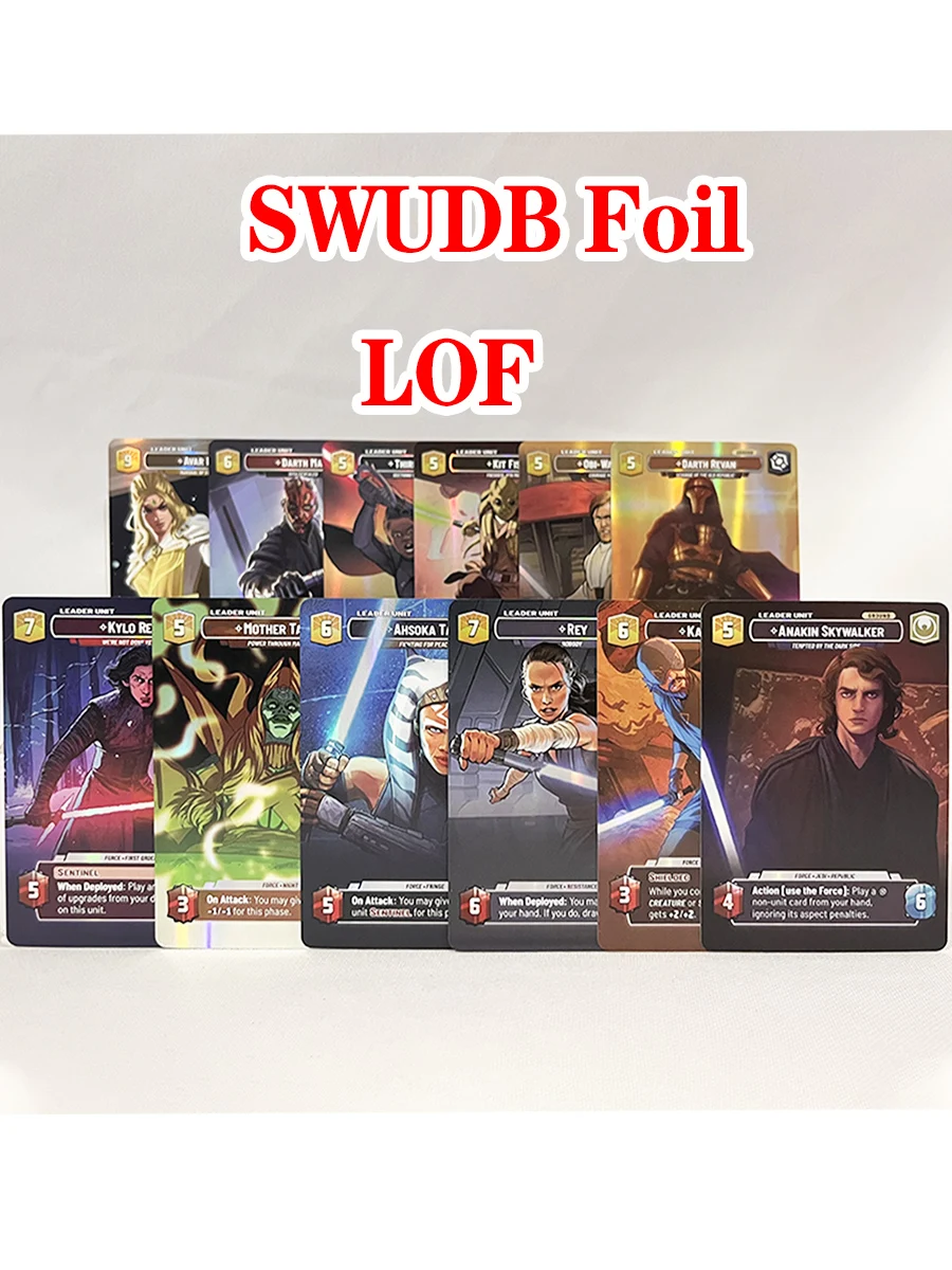Cartes proxy Star Wars en aluminium, édition collector, carte SWUDB DIY/film illimité Star Wars, cartes de marchandises, carte de personnages