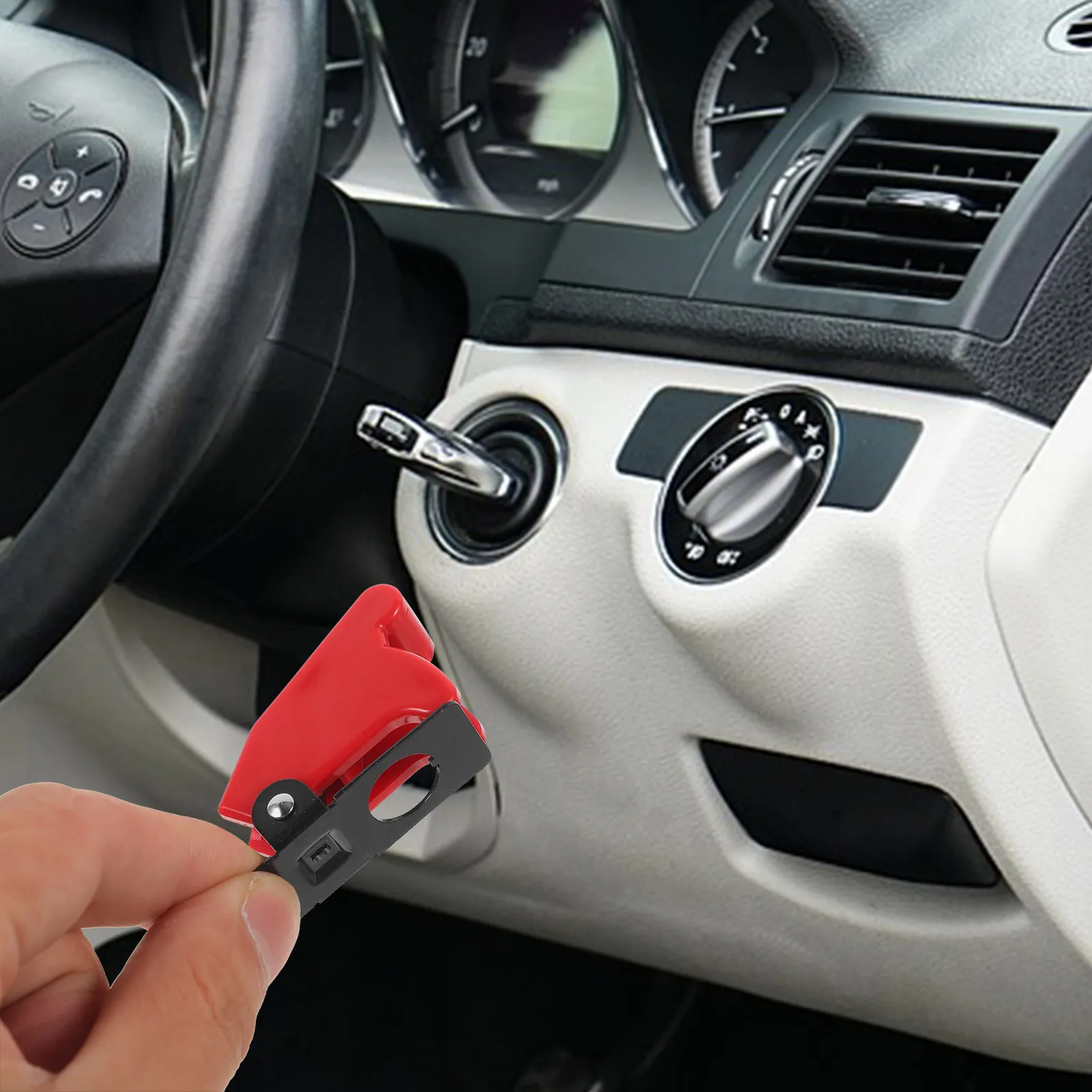 6Pcs Universal Toggle Switch Covers Dust Waterproof Guard Protective Plate for Automotive Marine Off Road Vehicles Flip Cover