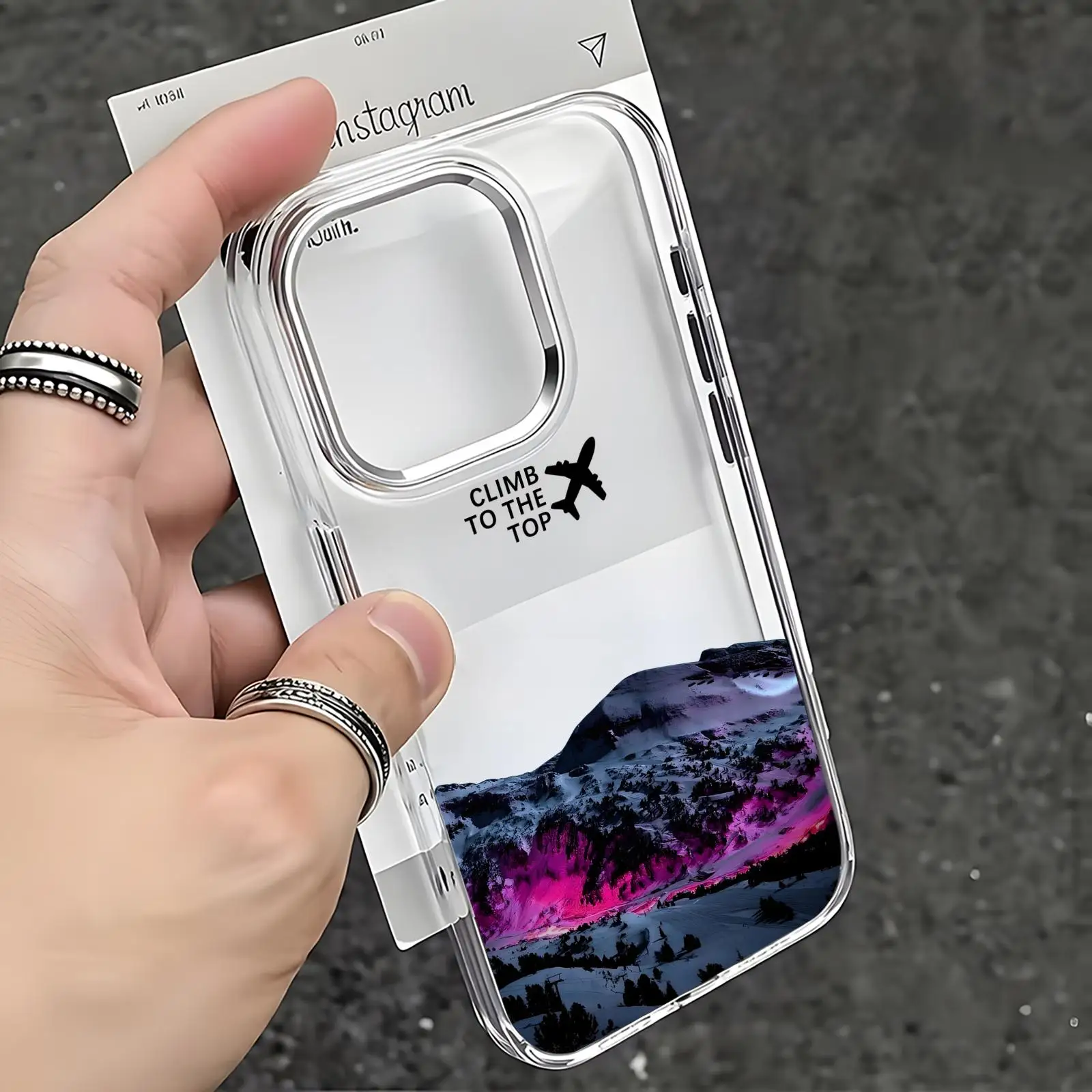 Funda Transparente de Silicona de Lujo T-The North Fashion F-Face para iPhone 17 16 15 14 13 12 11 Pro Max, Cubierta Protectora Transparente