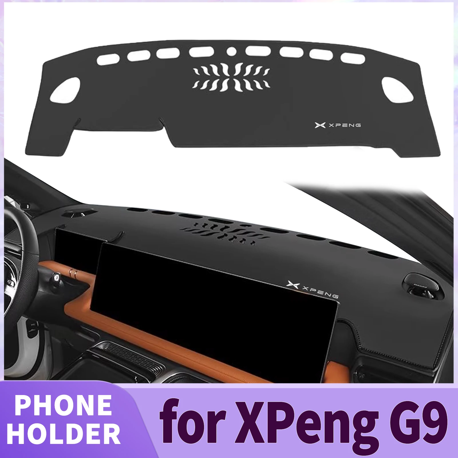 

fit for XPeng G9 2023 2024 2025 Car Accessories Dashmat Dashboard Cover Pad DashMat Sunshade Protective Carpet