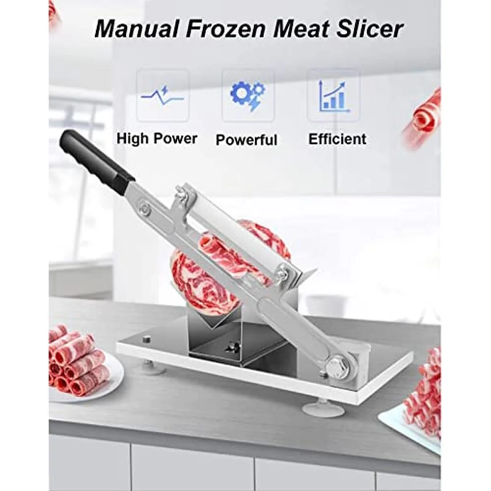 for Home or Commercial use Frozen Manual Frozen Hand Meat Slicing Machine Beef Mutton Roll Stainless Steel Cheese Slicer