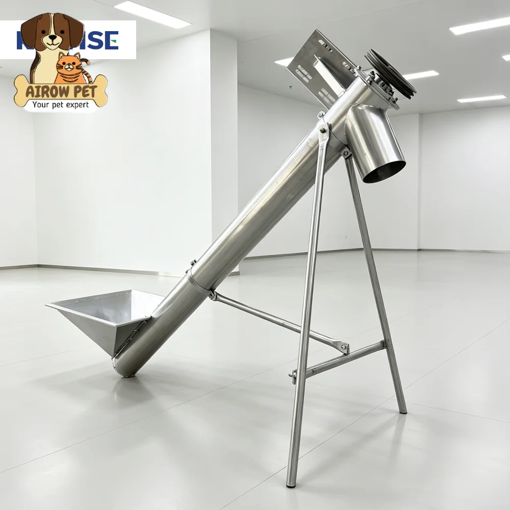 AIROW Electric Screw Conveyor With Custom Length and Diameter for Feed Mill Powder and Pellet Conveying
