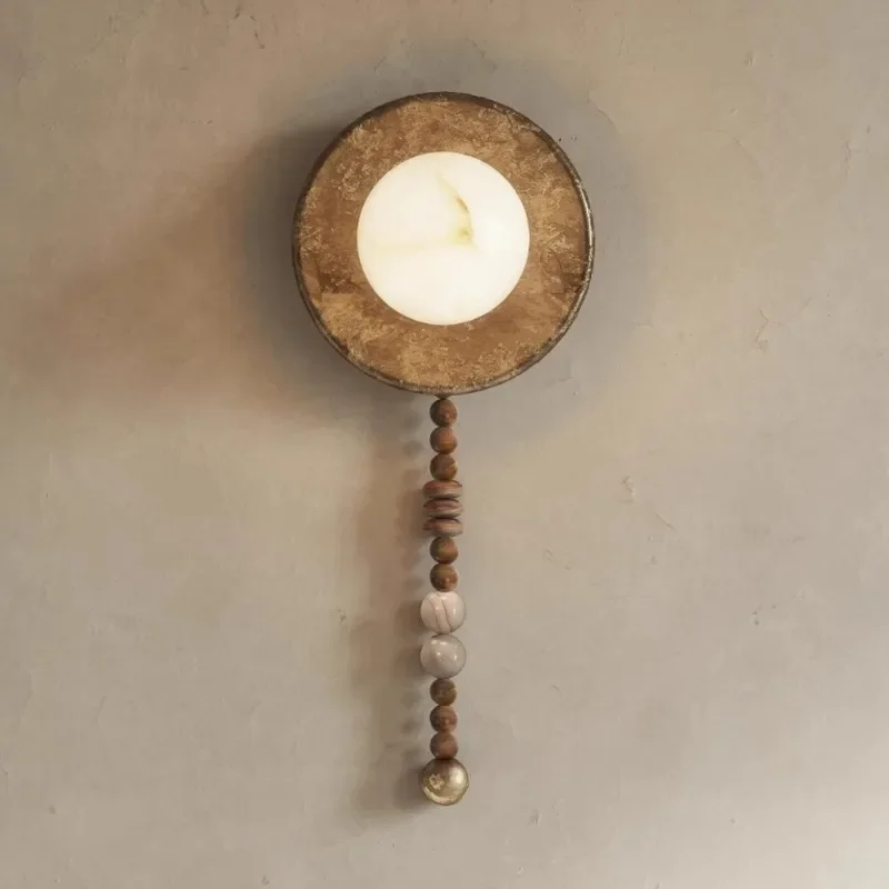 Imitation marble living room background wall study bedroom wabi-**** wind B & B corridor aisle light