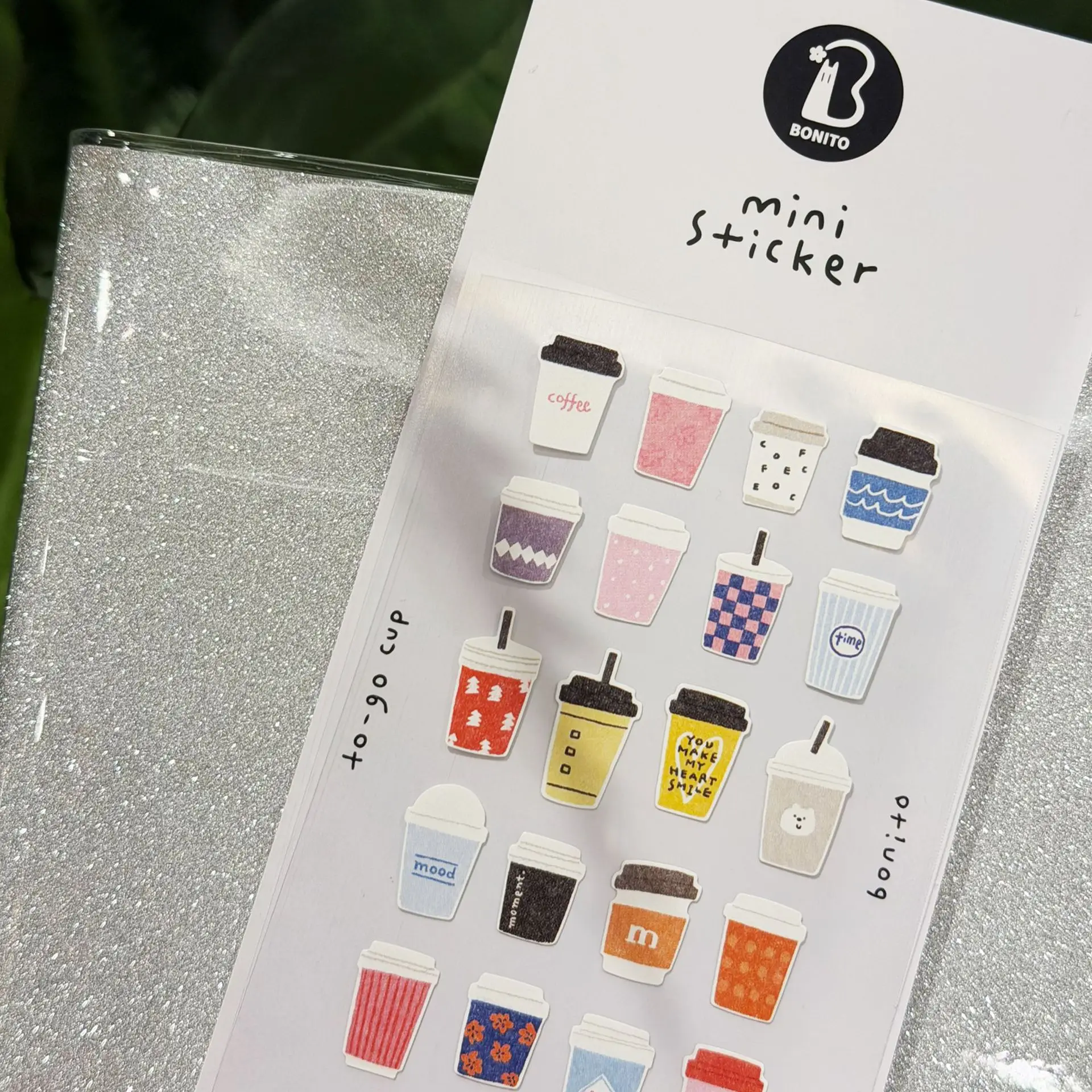 BONITO Mini Coffee Light Meal Space Cartoon Stickers Scrapbooking Diy Journal Diary Cute Stationery School Sticker Gift