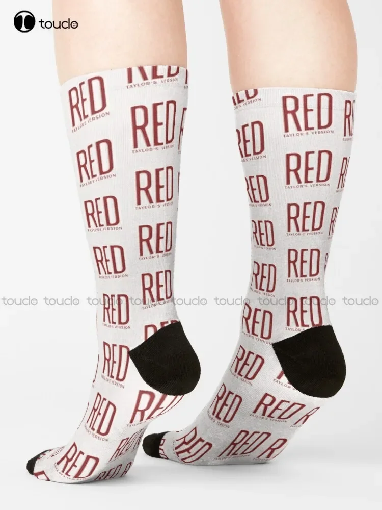 Red (Taylor’S Version) Socks Workout Socks Women Christmas Gift Unisex Adult Teen Youth Socks Custom 360° Digital Print