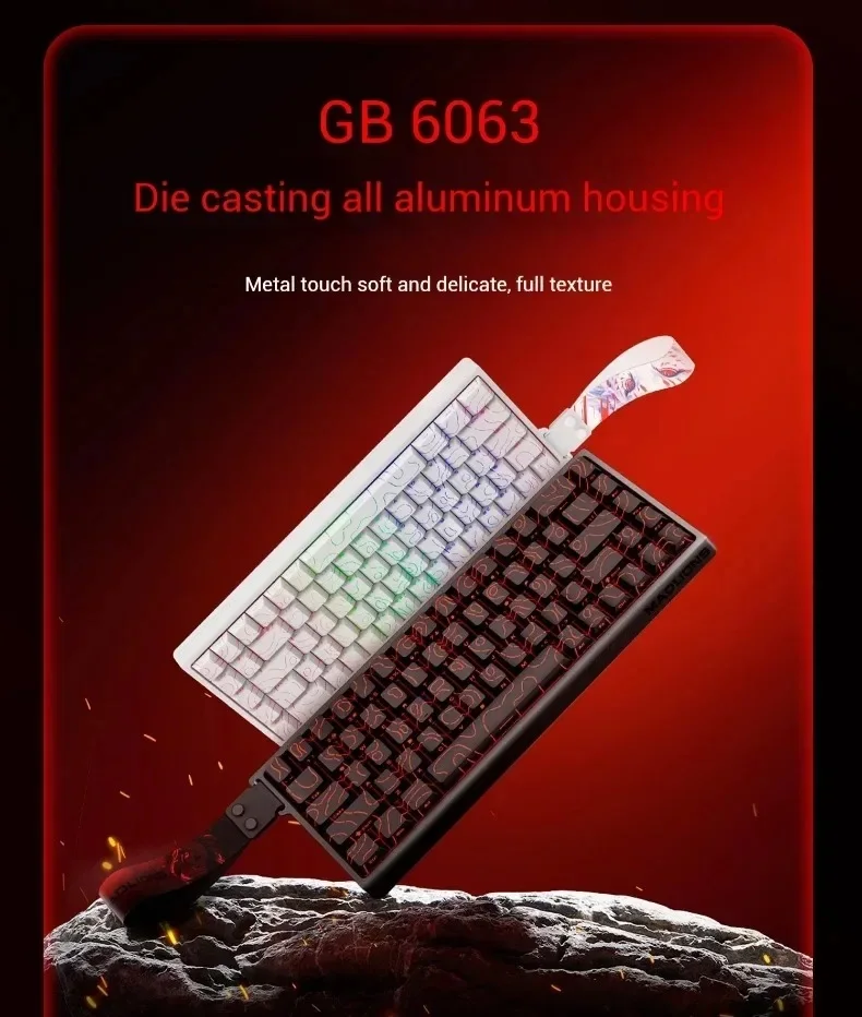 FGG Madlions Mad 60 Pro Mad 68 Pro E-sports مفتاح مغناطيسي لوحة مفاتيح ميكانيكية RGB سلكية مبادلة ساخنة 8K لوحة مفاتيح ألعاب مخصصة