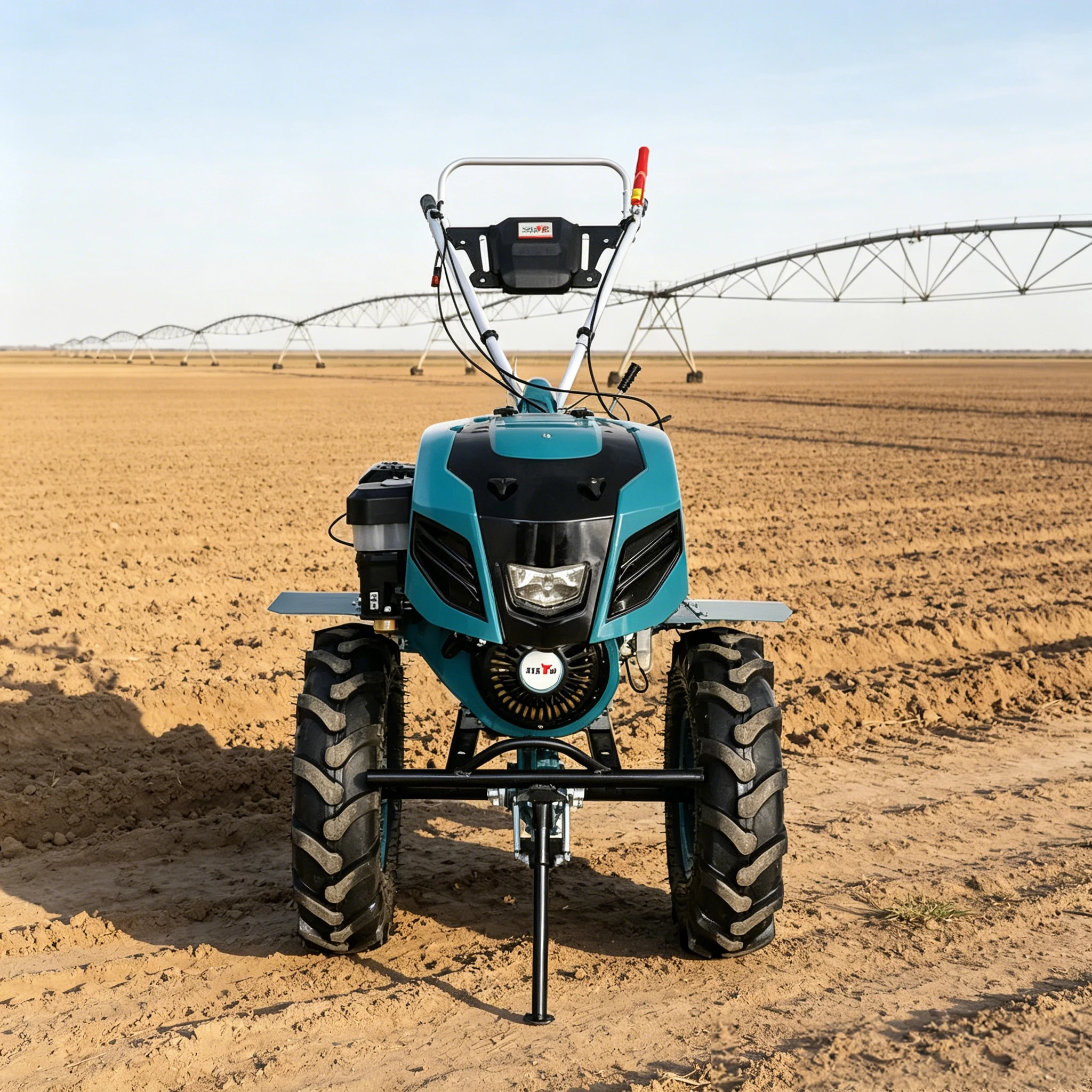 Mini Household Diesel Rotary Tiller Multi-Functional Farmland Ploughing Cultivator 6HP Small Orchard Trencher
