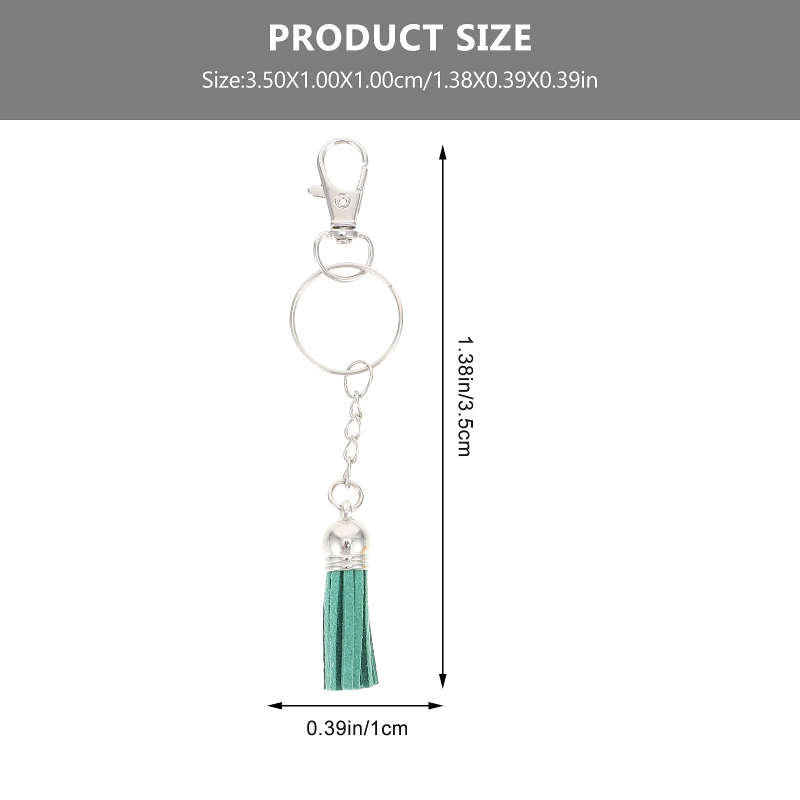 1 Set Multicolor Tassel Diy Keychain Materials Kit For Craft Supplies Key Chain Accessory Fringe Charms Jewelry Making Tools