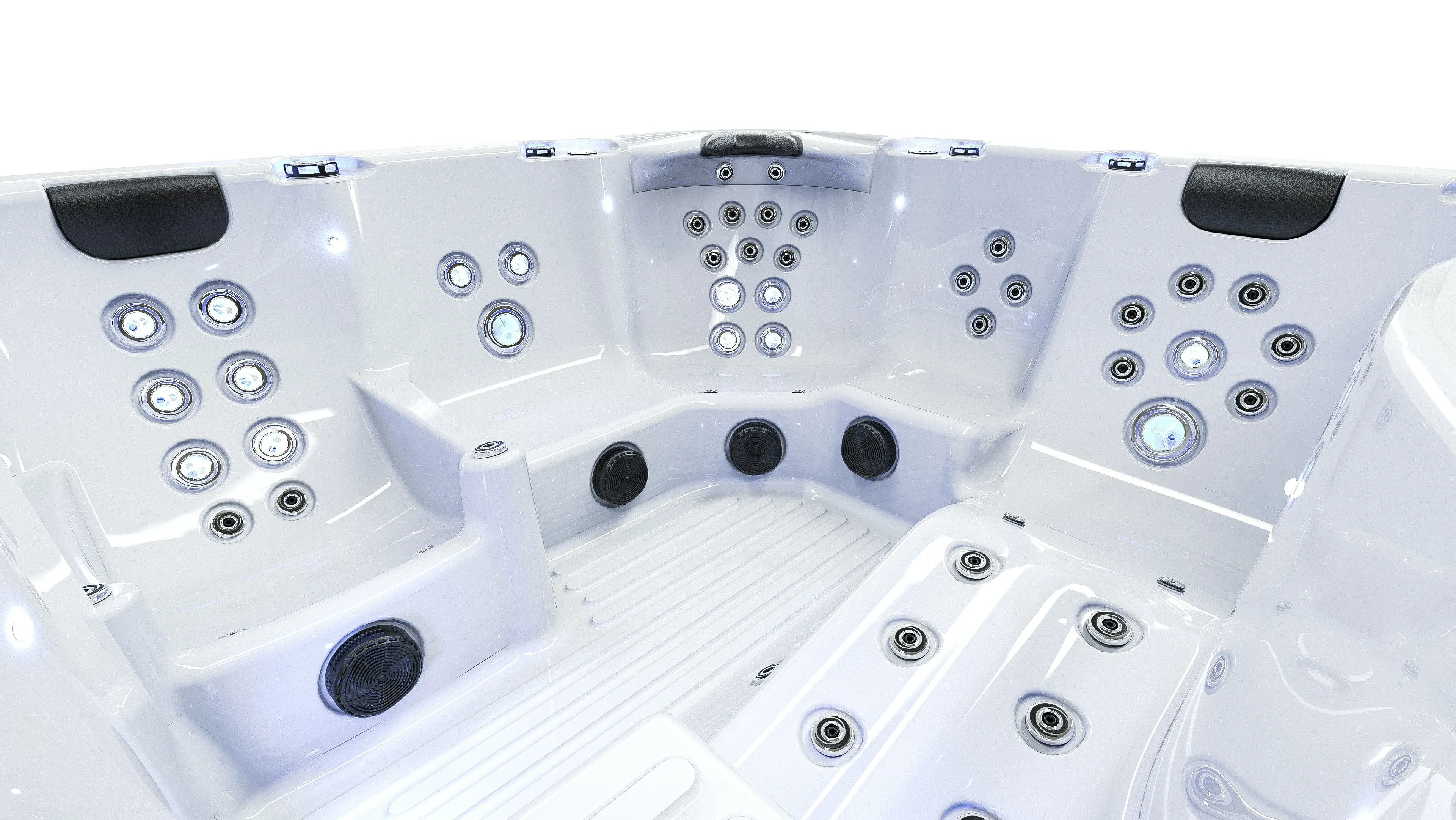 Below Ground Hot Tubs And Jacuzzier Exterior Balboa Massage Swim Spa Pool Outdoor view 4