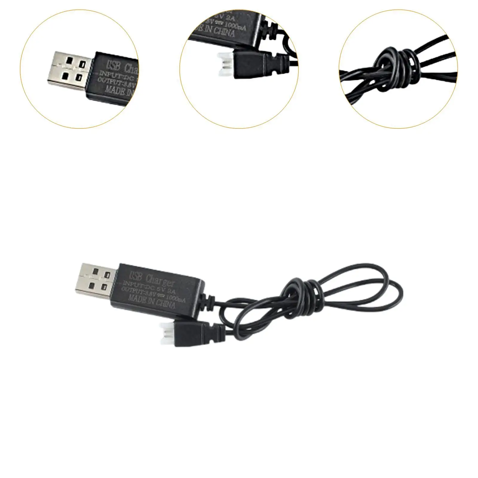 

RC Helicopter Charging Cable 50cm Length Lightweight Sturdy Spare Parts Modification for Wltoys K170 Replacement Accessories