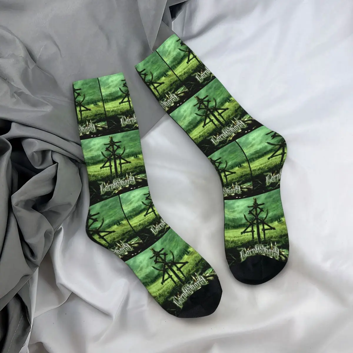 Lorna Shore Merch Lorna Shore Album Cover Logo 1 Unisex Winter Socks Warm Happy Socks Street Style Crazy Sock