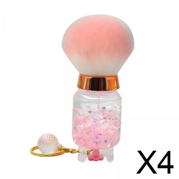 فرشاة مكياج متعددة الوظائف بشعيرات ناعمة، فرشاة أحمر الخدود المحمولة، أداة بودرة الوجه لفناني مكياج السفر #1