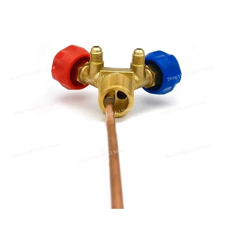 QF-13Y refrigerant recovery valve-30CM copper pipe explosion-proof high and low pressure horn valve