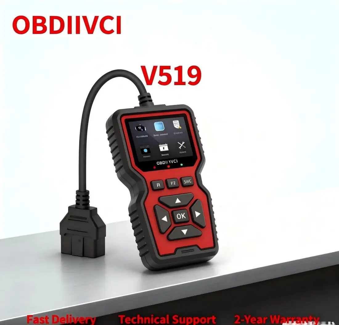 

OBD2 Scanner Live Data Professional Mechanic OBDII Diagnostic Code Reader Tool for Check Engine Light V519