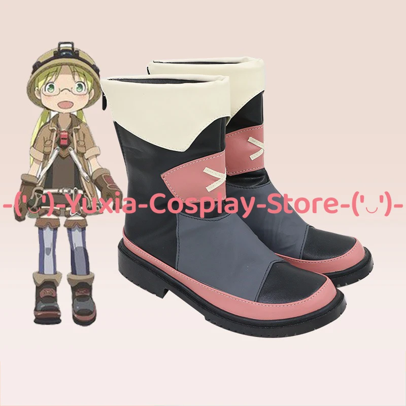 Yuxiacosplay! Buty do cosplayu Riko z Made in Abyss, rekwizyt postaci z anime, buty ze skóry PU, kostium na Halloween, karnawał, imprezę.