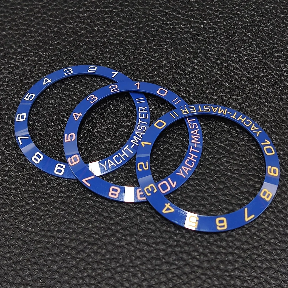 38mm/40mm/42mm Watch bezel  Blue Sloping Ceramic Watch bezel Insert  Replacement Part Accessories