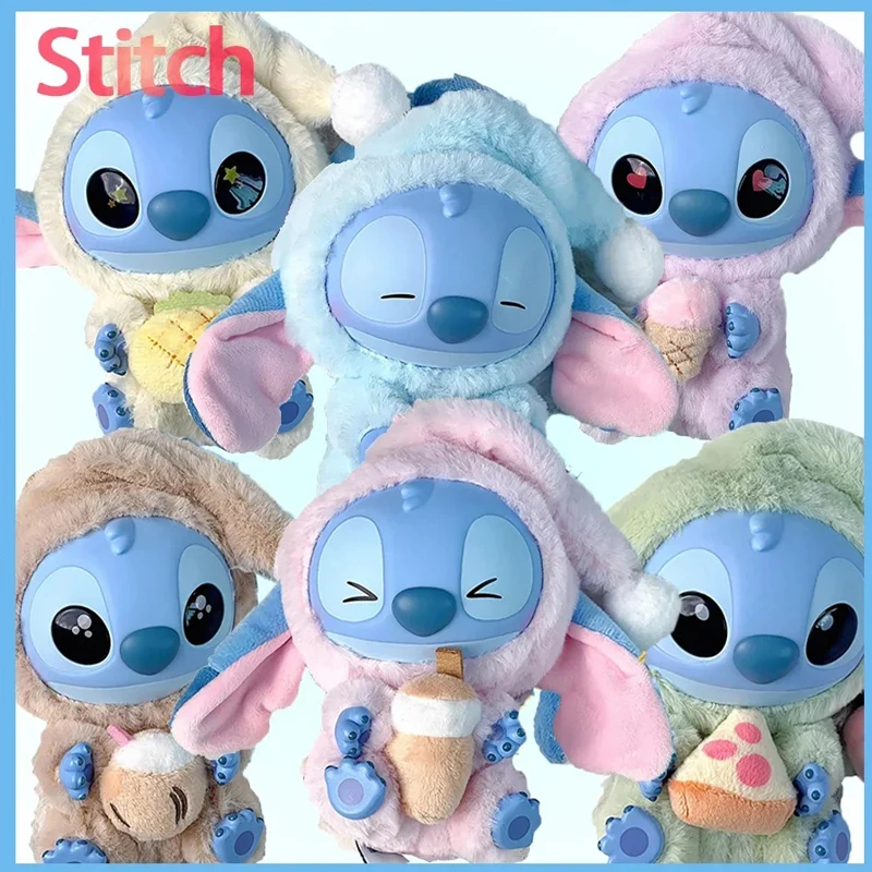

Disney HOT В наличии Stitch Animals Party Series Blind Box Toys Симпатичная загадочная коробка Флокированные пушистые куклы. Декор в подарок.