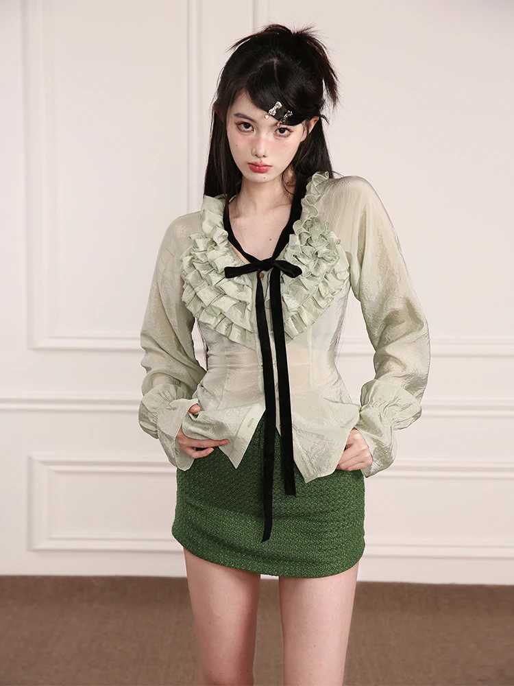 

Весенняя модная тонкая женская рубашка-базовый слой с длинным рукавом на пуговицах, приталенная, однотонная, повседневная