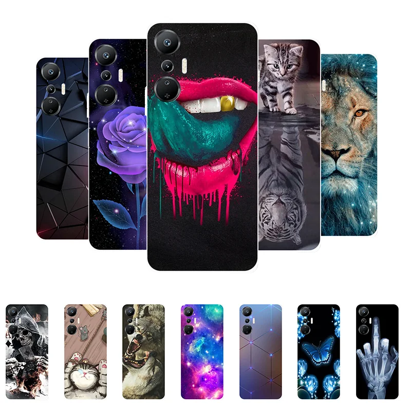 For Infinix Hot 20S Case X6827 Soft Silicone Painted Back Case for Infinix HOT 20S Phone Cover Hot20S Protective Shells Capas