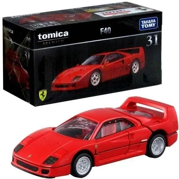 TAKARA TOMY TOMICA 1:64 diecast alloy static simulation model TP31 F40, children's collection display toy, children's gift