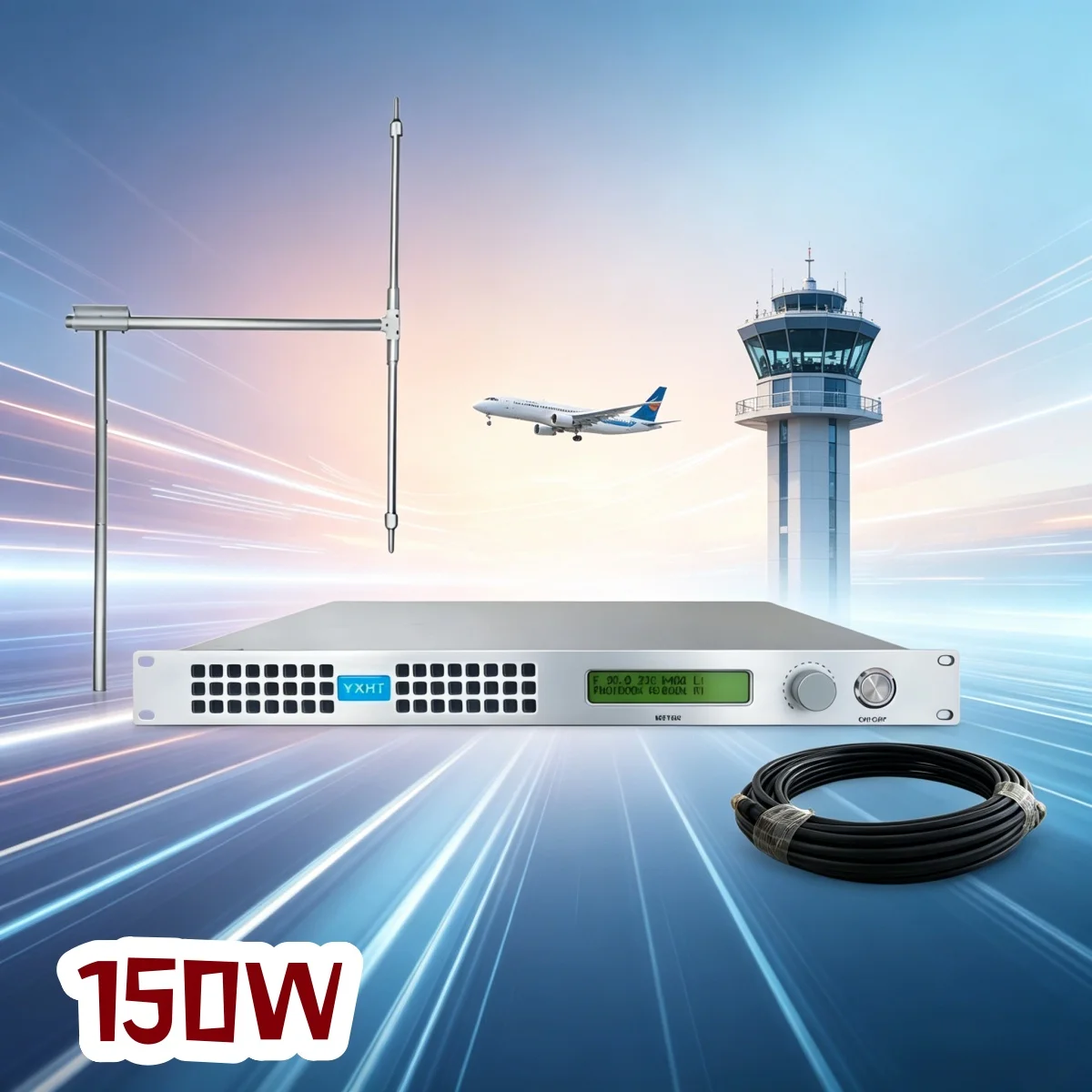 Community YXHT-1, 150W FM Transmitter Kit with Cable, Park Broadcast, Professional Grade Heat Dissipation