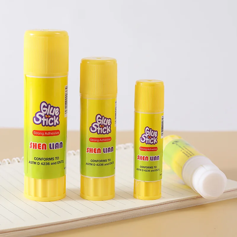 5Pcs 15g Solid Yellow Glue, High Viscosity Solid Glue, Used for Household Sticky Paper Stationery Office School