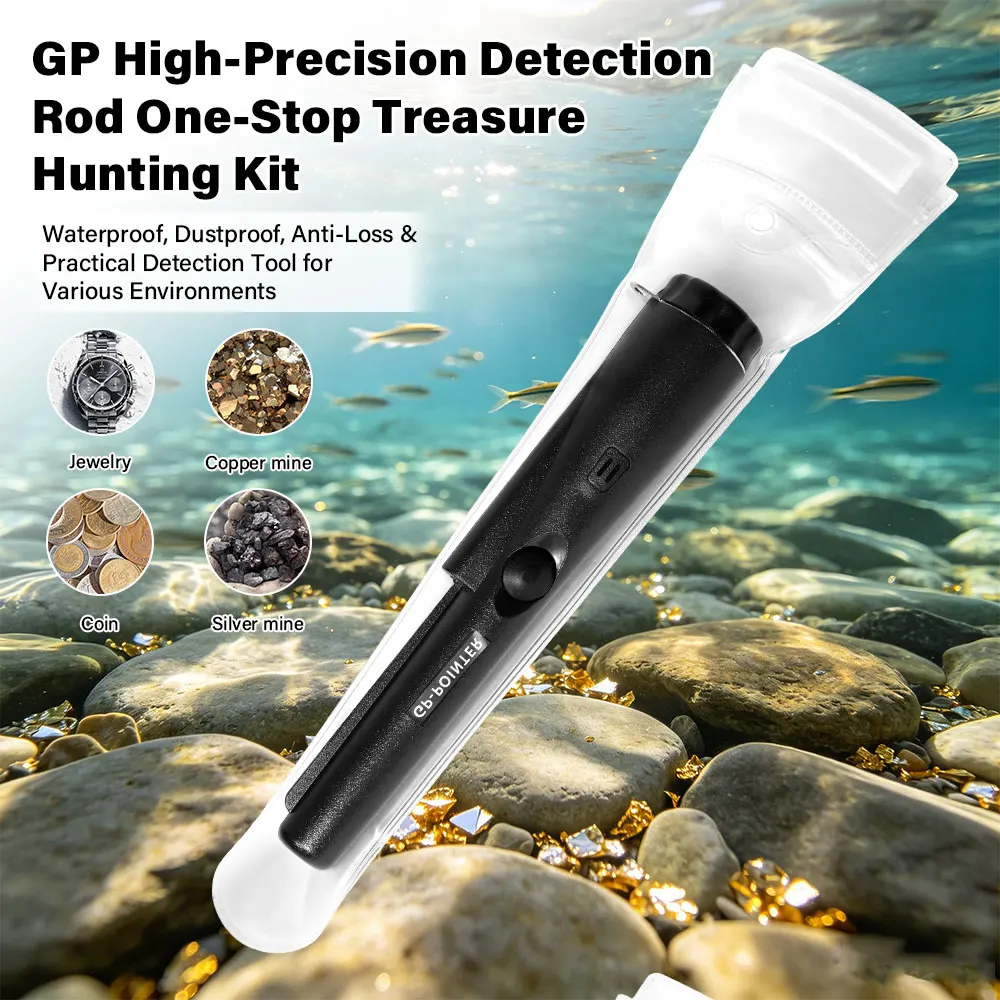Wasserdichter Pinpointer GP-Pointer Handgehaltener Metalldetektor Positionierungsstab Schatzsuchgerät Mit Armband LED-Licht – Detail 14