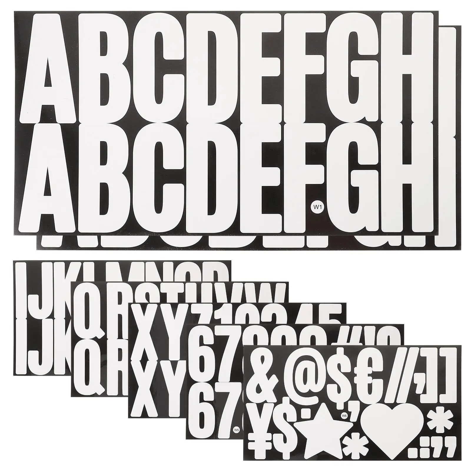 

2 Sets Letter Stickers Self Adhesive Waterproof Alphabet Decals for Mailbox Bulletin House Bulletin Decals Outdoor
