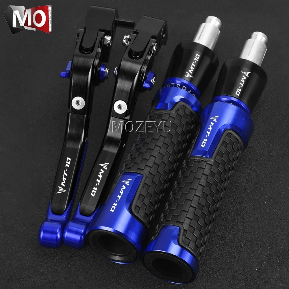 

For Yamaha MT-10 FZ10 MT10 2022 2023 Motorcycle Accessories Adjustable Brake Clutch Levers 7/8''22mm Handlebar grips Handle ends