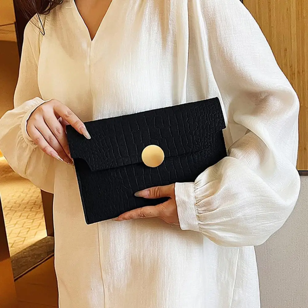 Small Shape Clutch Elegant Envelope Clutch Bag with Magnet Closure Capacity Portable Handbag for Women Lightweight for Coin