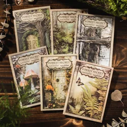 30pcs Natural Forest Scenery Decor Scrapbook Vintage Material Paper Kit DIY Junk Journal Collage Photo Album Background paper